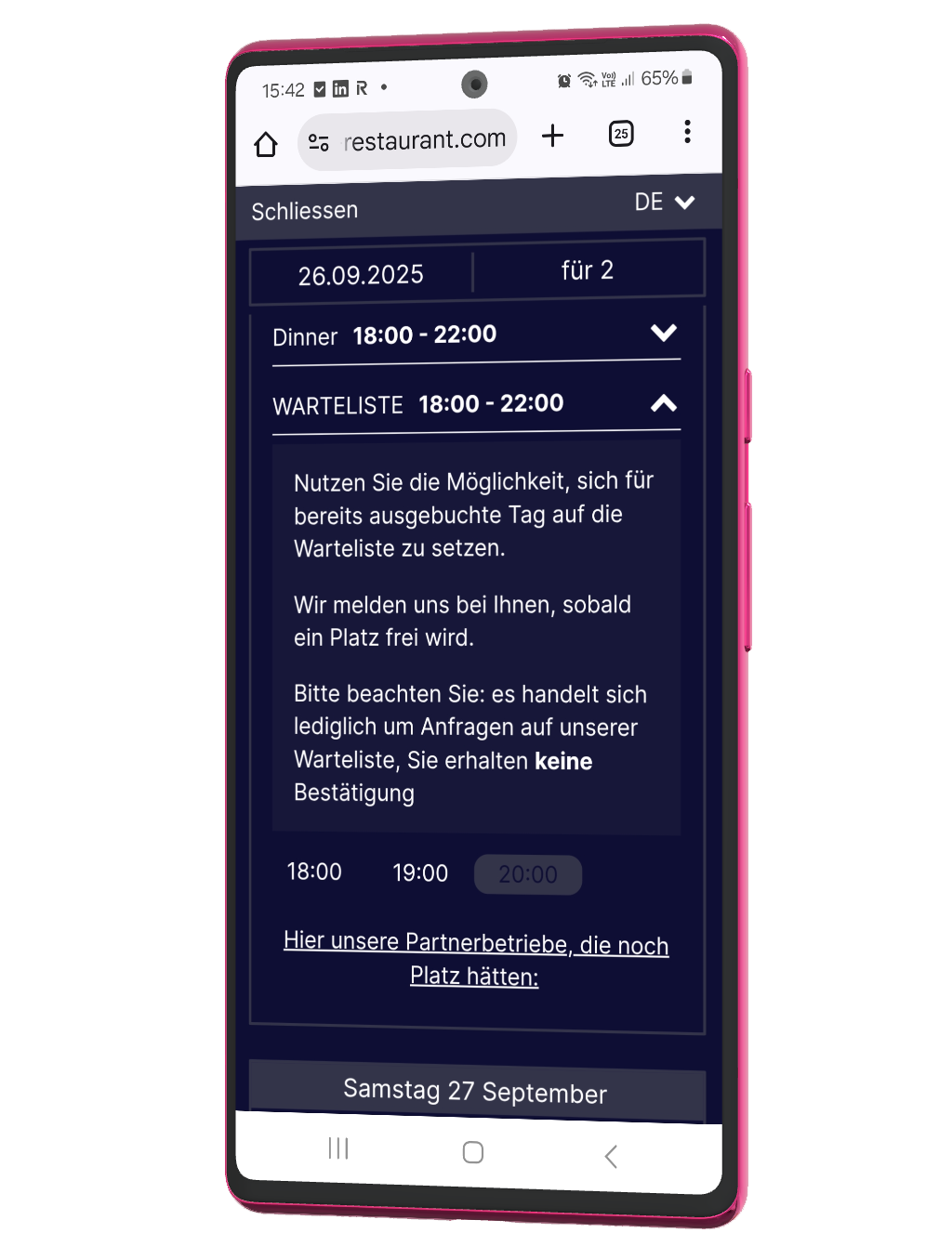 warteliste-mobile warteliste-mobile